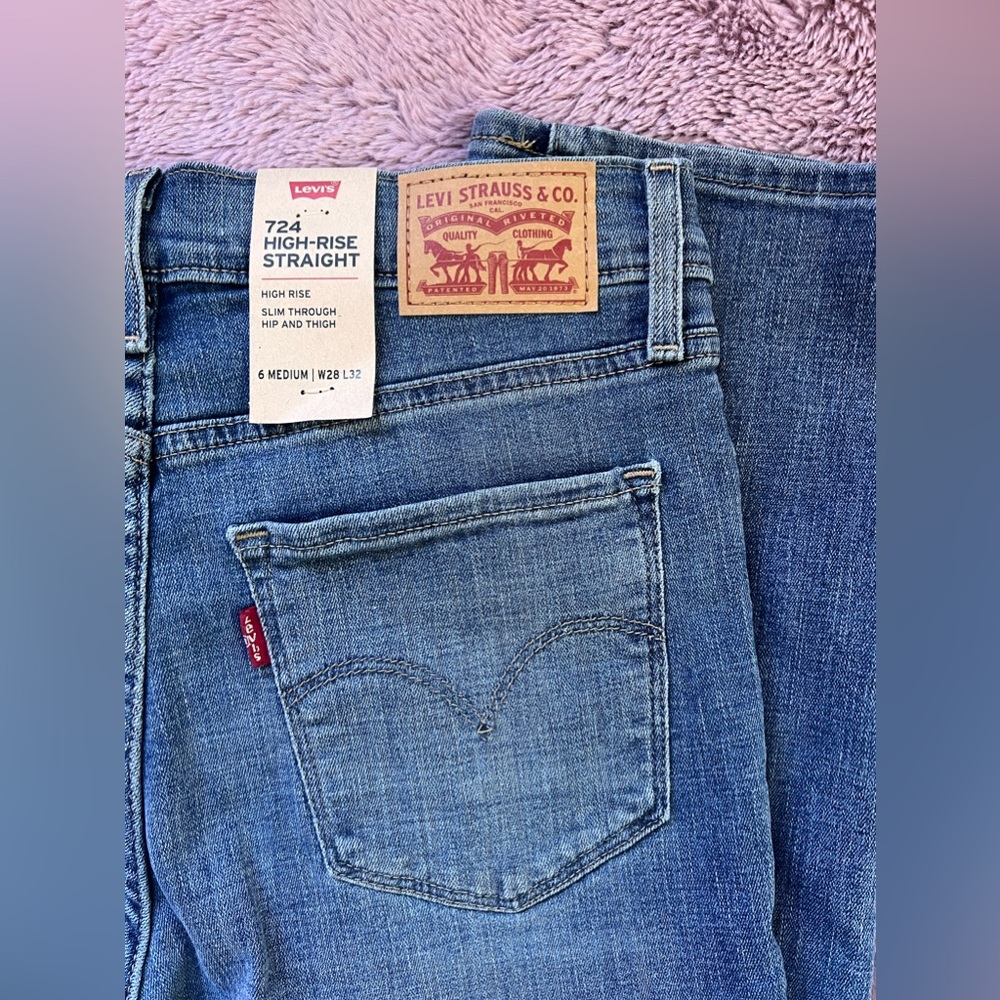 NWT Levi’s High rise straight jeans - Picture 8 of 10